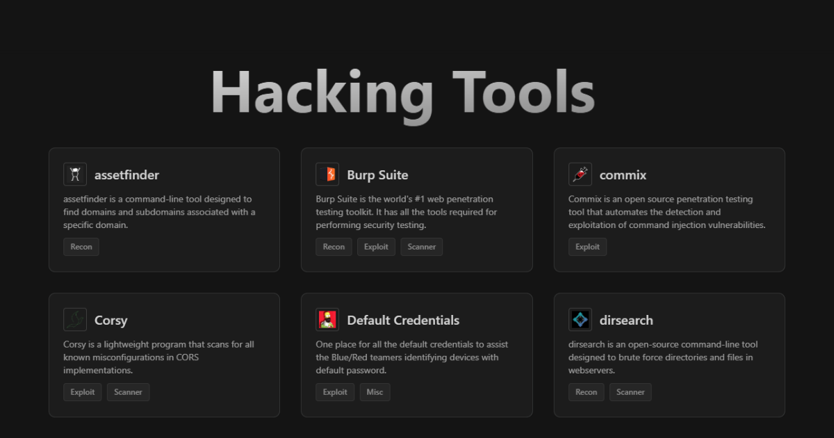 Bug Bounty Tools - List of tools for ethical hacking and penetration ...